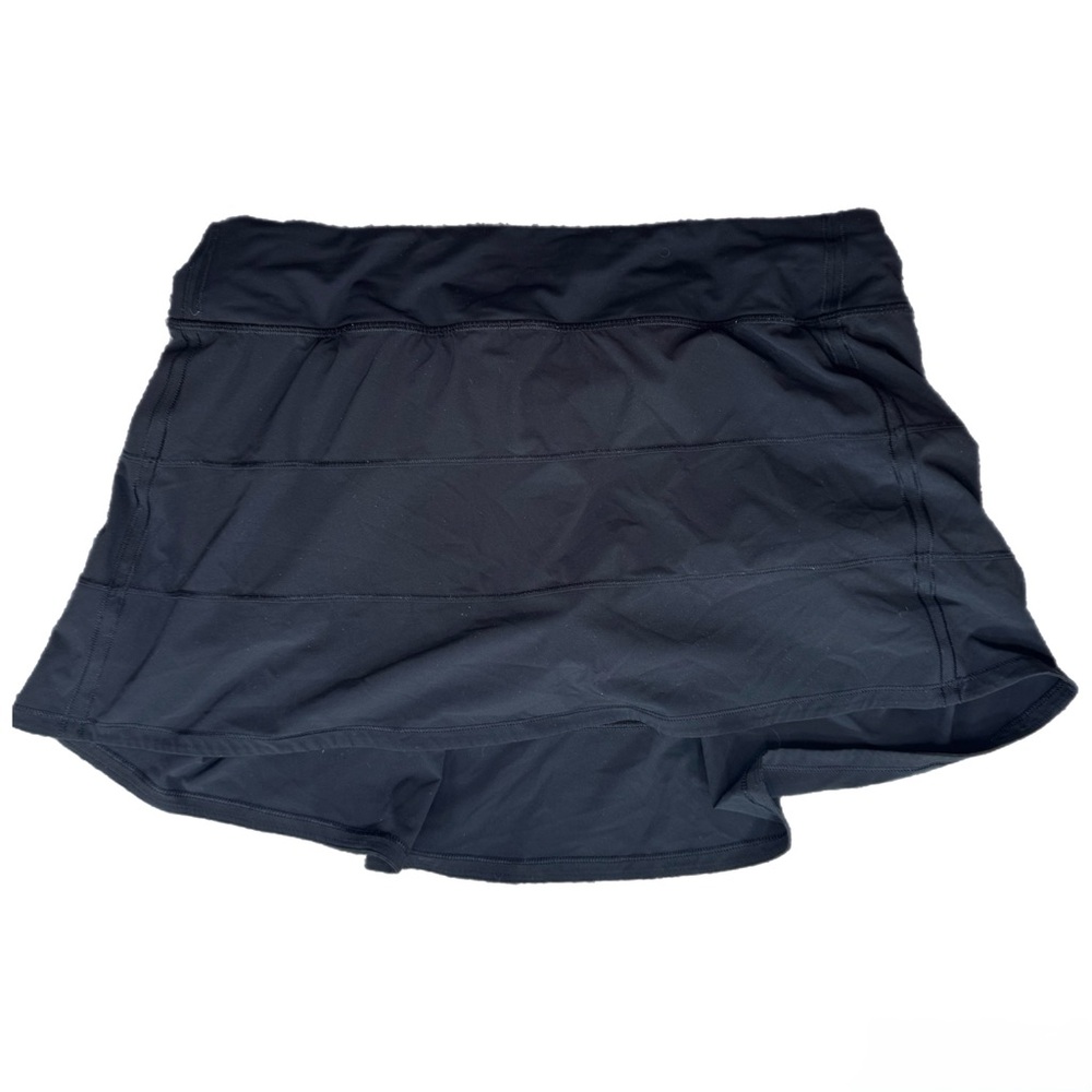 Black Lululemon Pace Rival Skirt (Tall) *4-way Stretch 15" SIZE 12